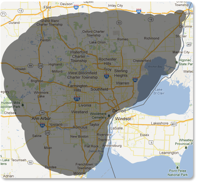 Service Area Map